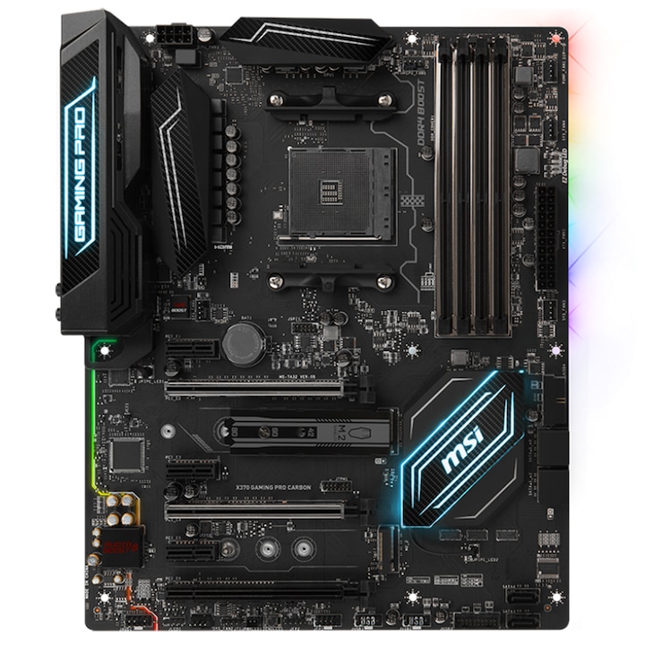 MSI X370 GAMING PRO CARBON alaplap, DDR4, AM4