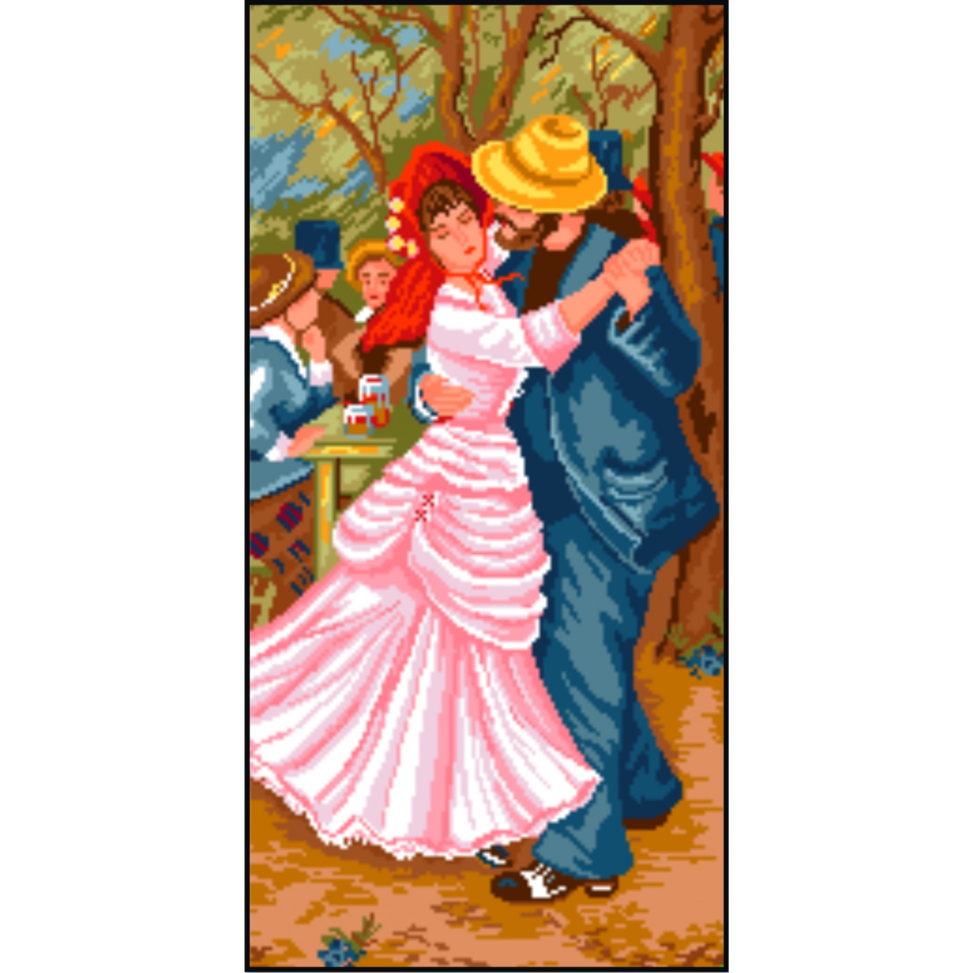 Dansatorii kit goblen cu diagrama albnegru eMAG.ro