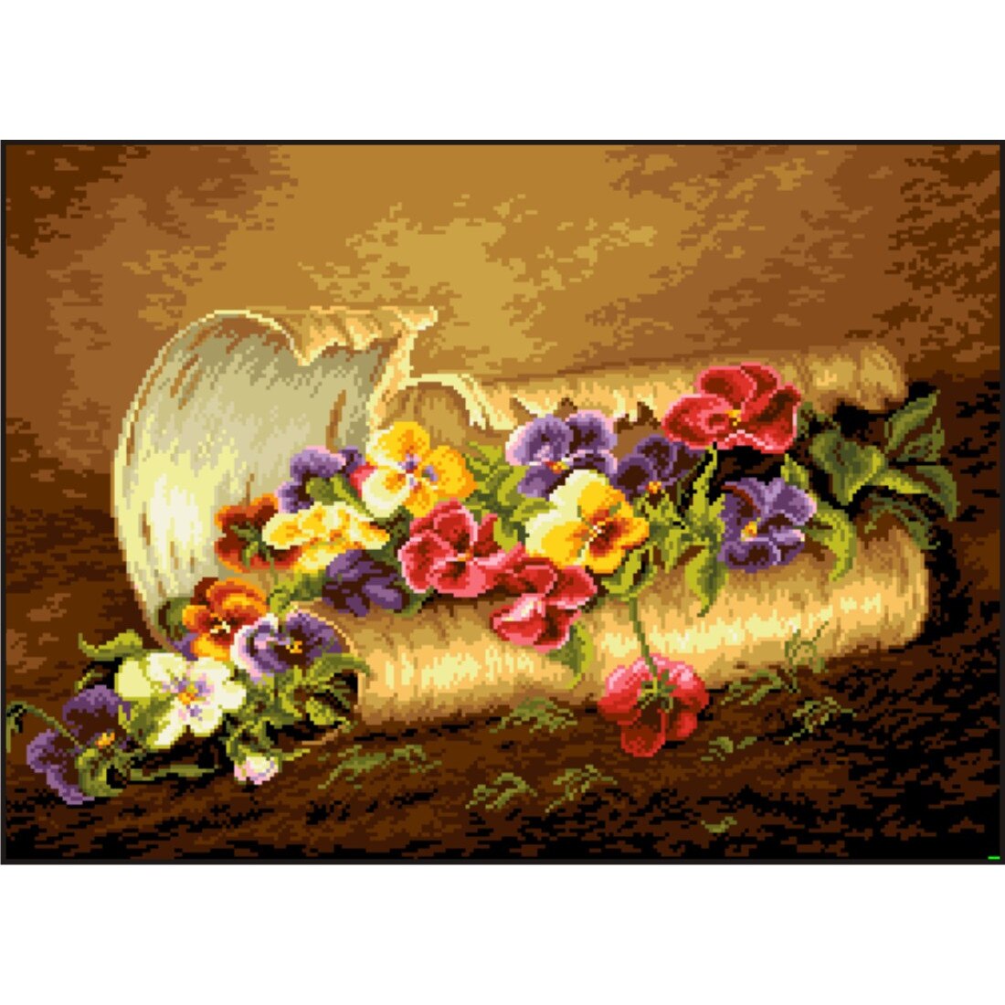 Leagan de panselute kit goblen cu diagrama albnegru eMAG.ro