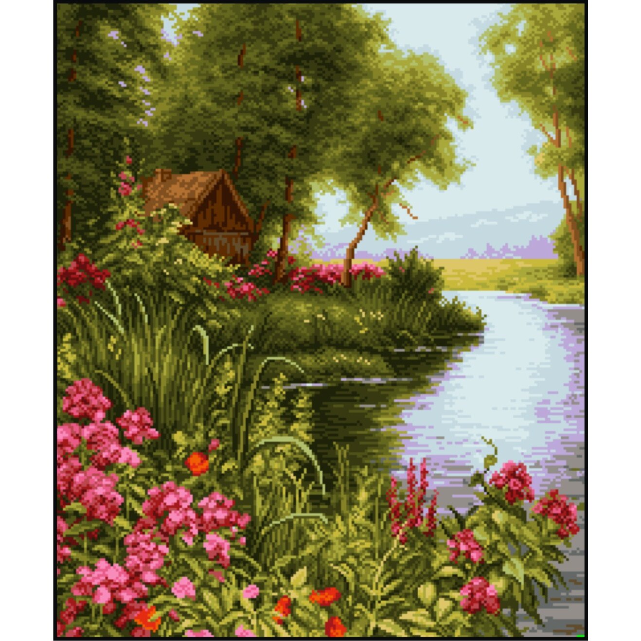 Refugiu - kit goblen cu diagrama color