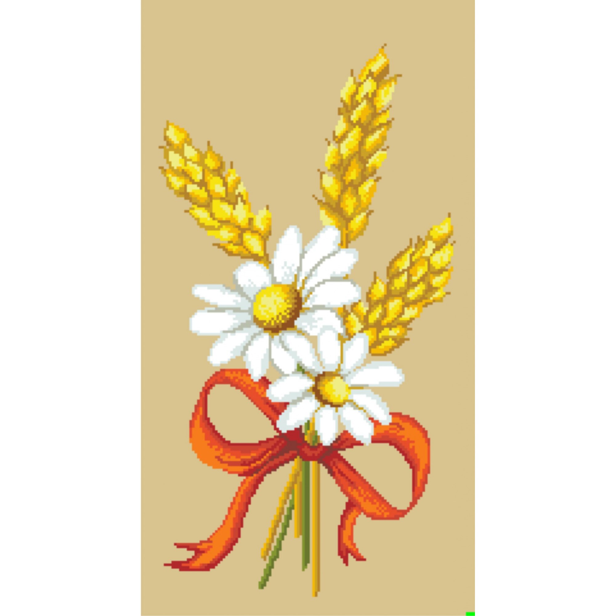 Spice si margarete - kit goblen cu diagrama color