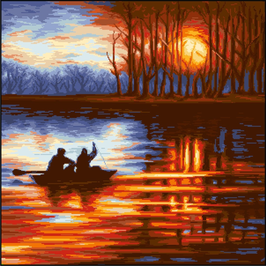 Farmecul zorilor - kit goblen cu diagrama color