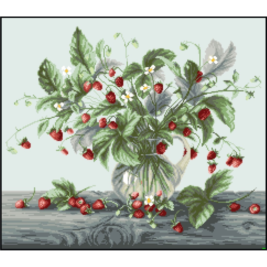 Aroma din carafa - kit goblen cu diagrama alb-negru