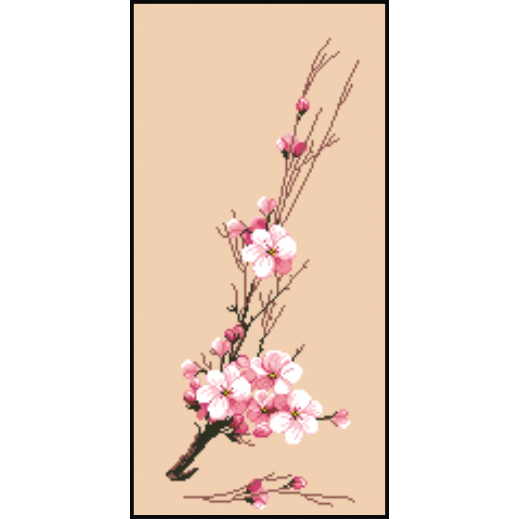 Floare de cires - kit goblen cu diagrama color