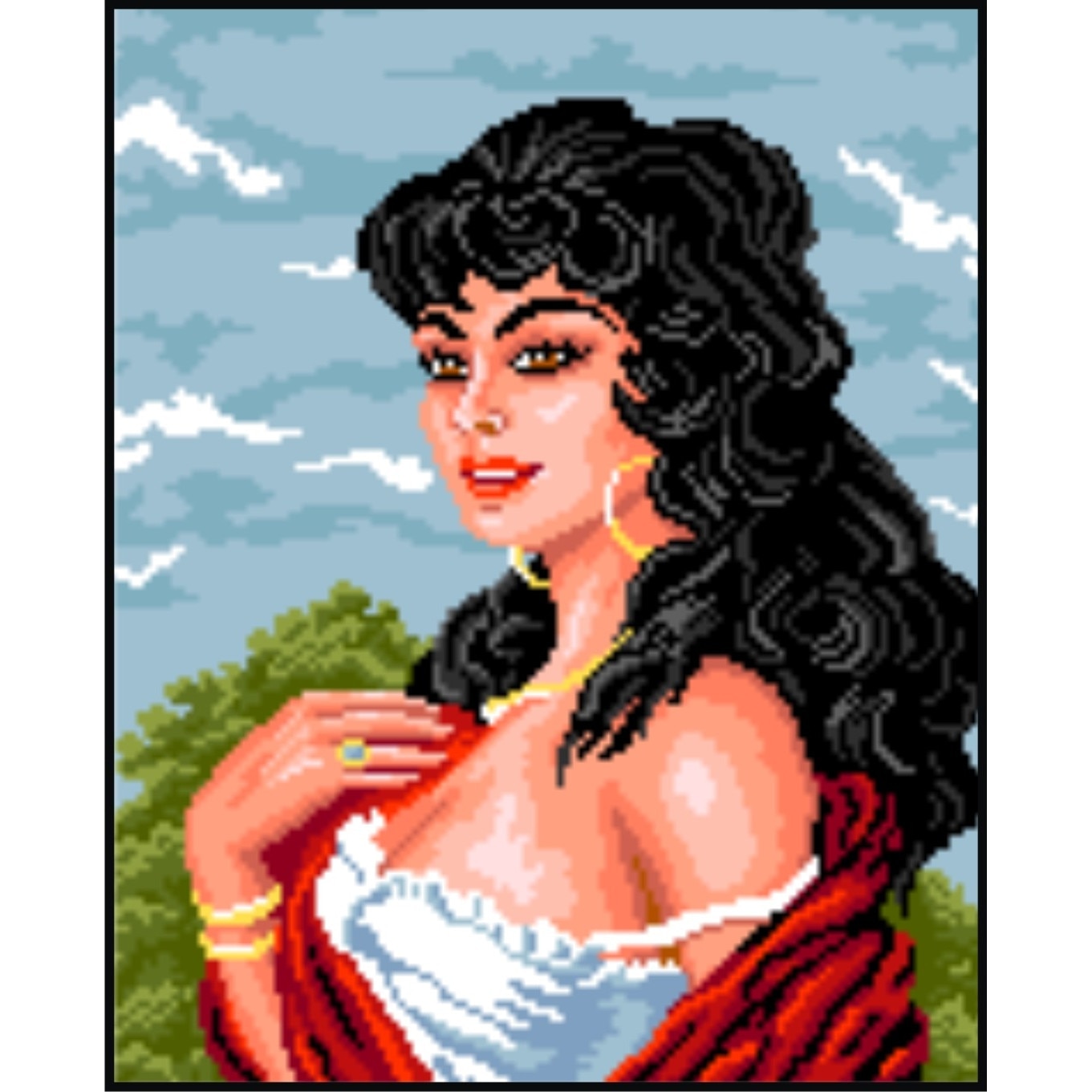 Piroska - kit goblen cu diagrama color