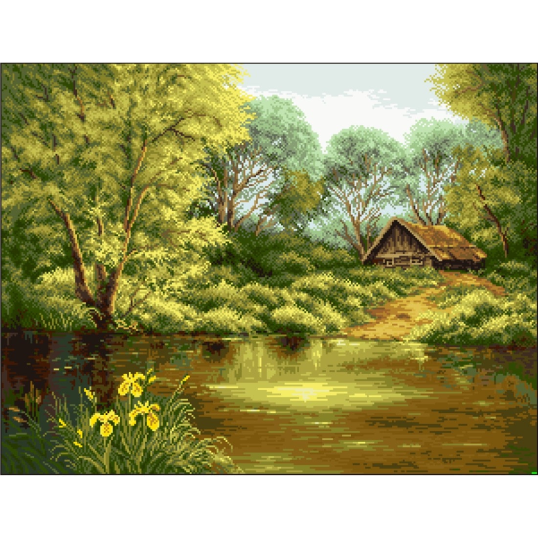 Rapsodie de vara - kit goblen cu diagrama color