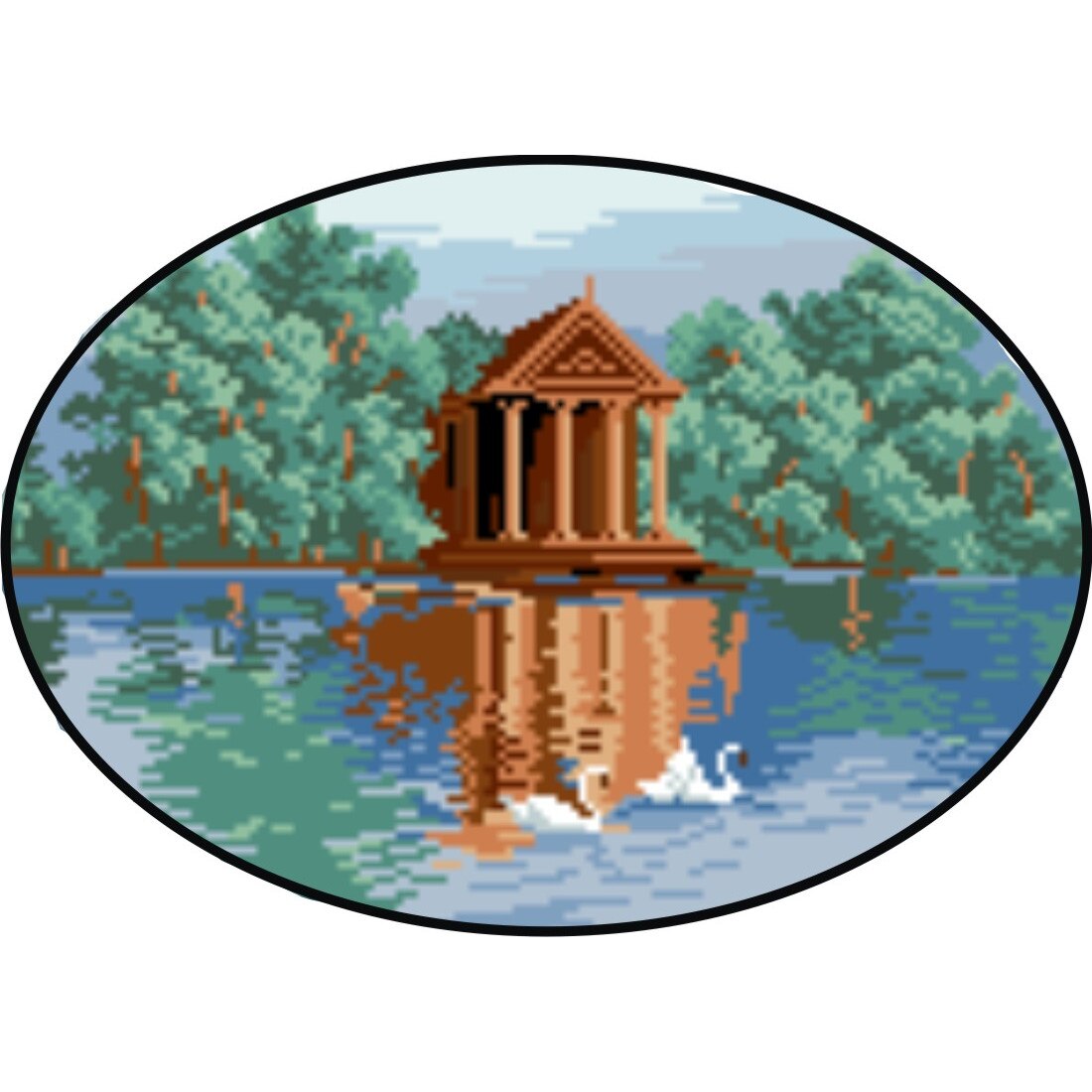 Colt de rai - kit goblen cu diagrama color