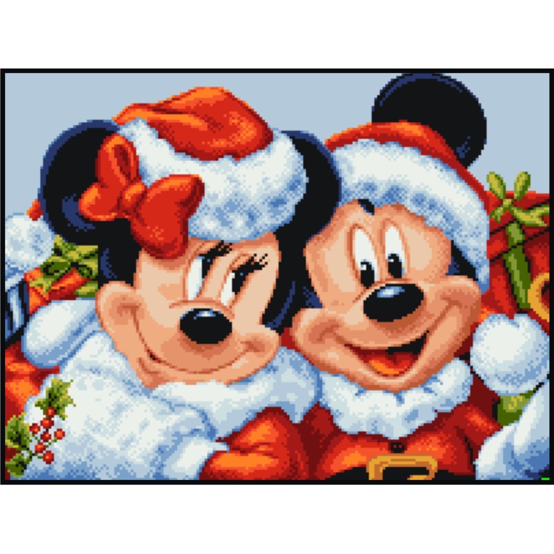 Craciun la Disney - kit goblen cu diagrama color