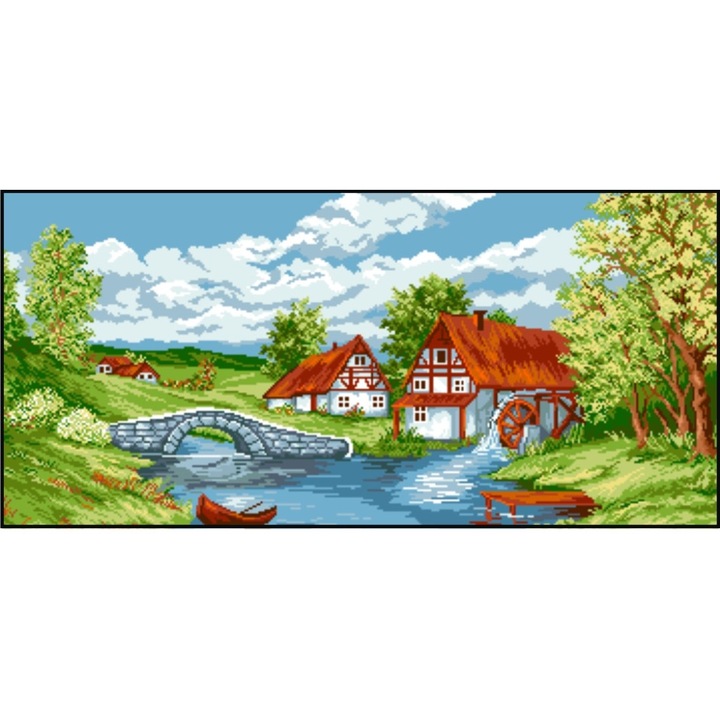 Linistea verii - kit goblen cu diagrama color