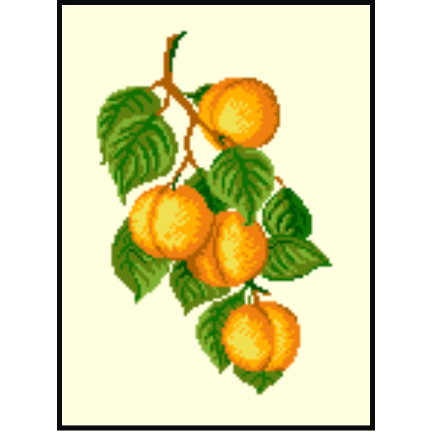 Caise - kit goblen cu diagrama alb-negru