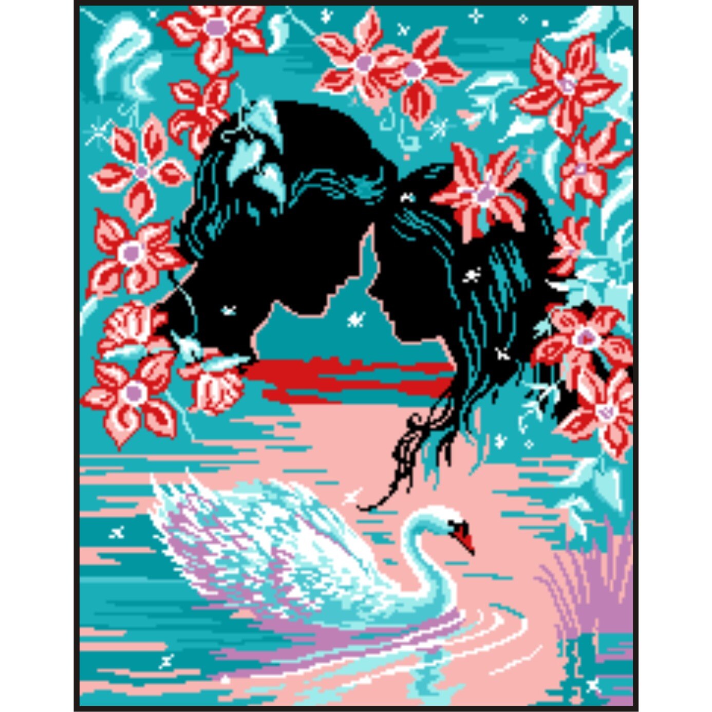 Vise tandre - kit goblen cu diagrama color