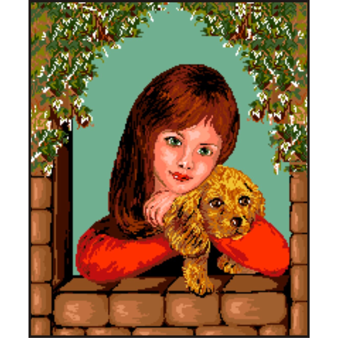 Tandrete - kit goblen cu diagrama color