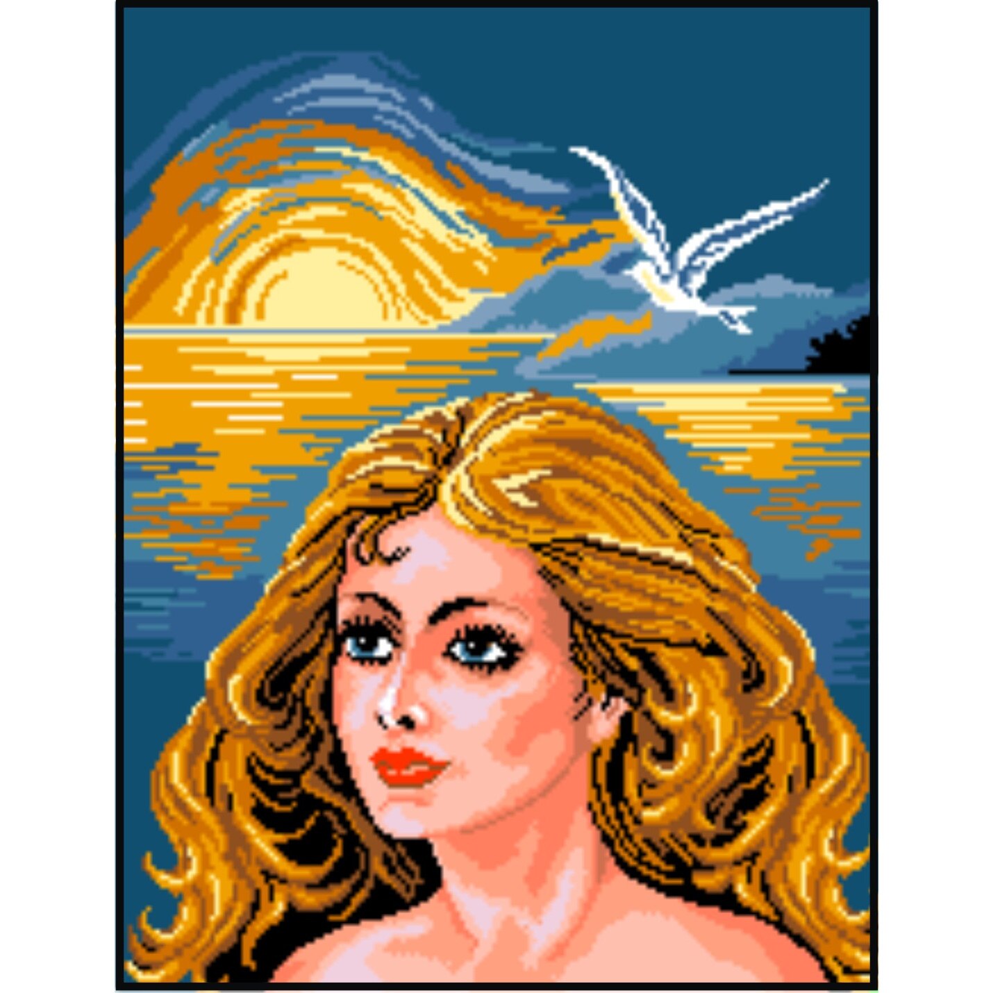 Vanessa - kit goblen cu diagrama color