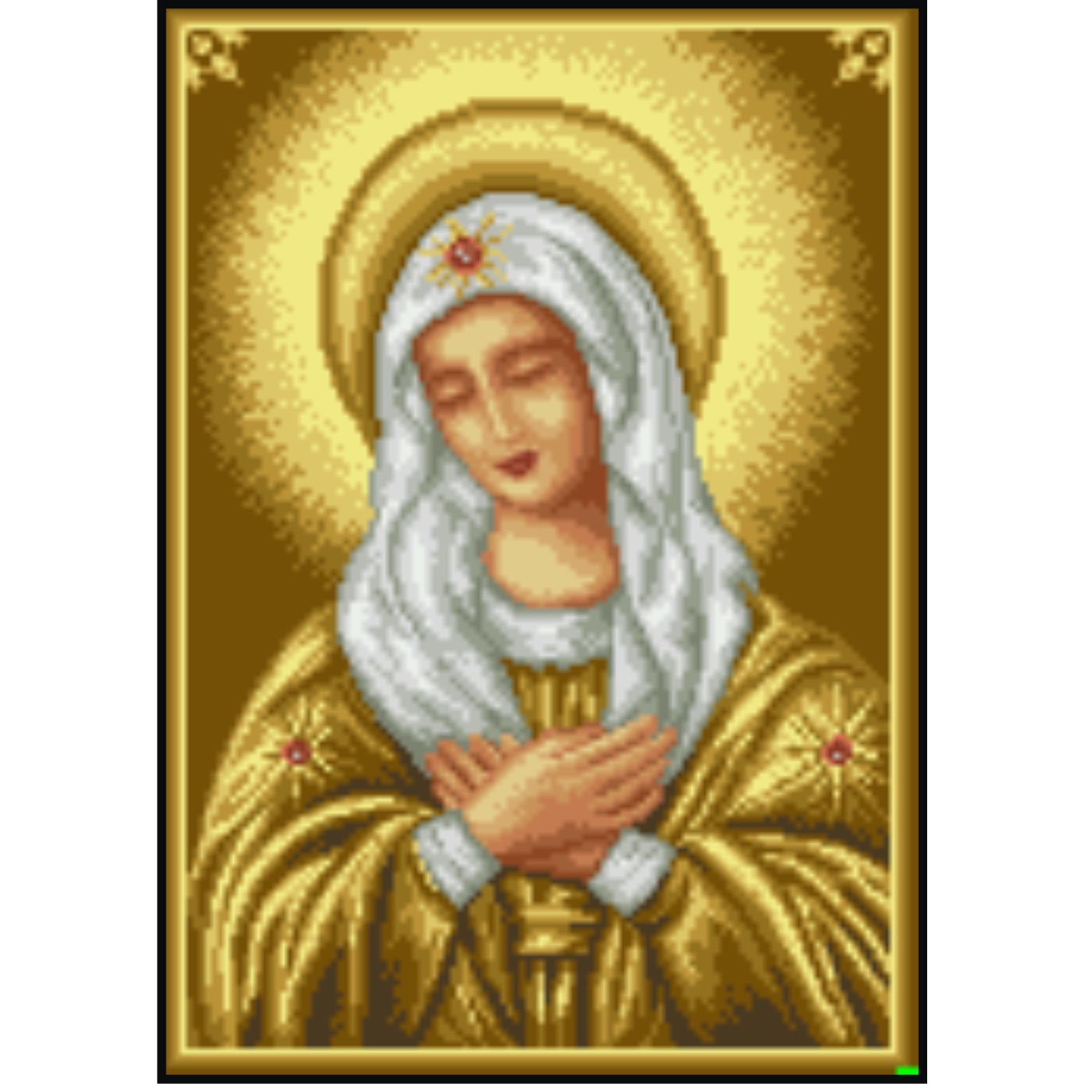 Fecioara - kit goblen cu diagrama color