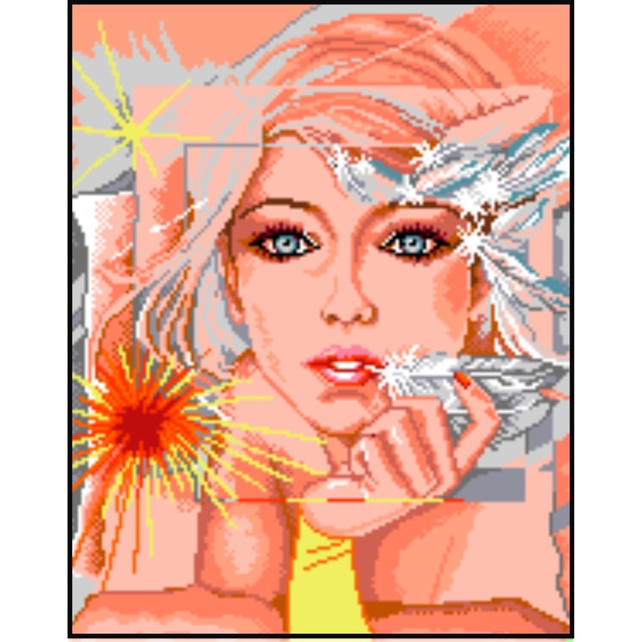 Reflexie - kit goblen cu panza imprimata