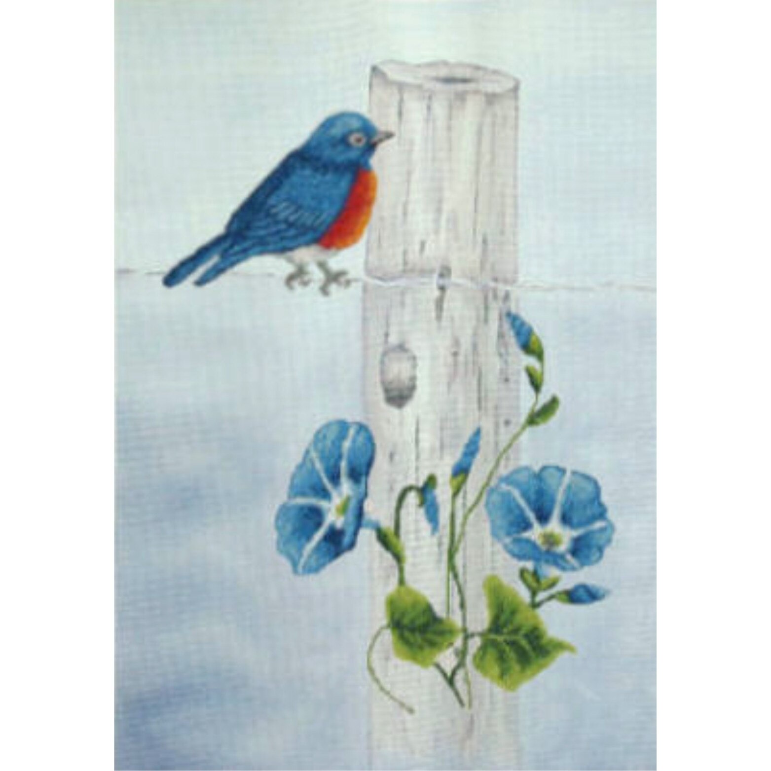 Pasarea albastra - kit goblen cu diagrama color