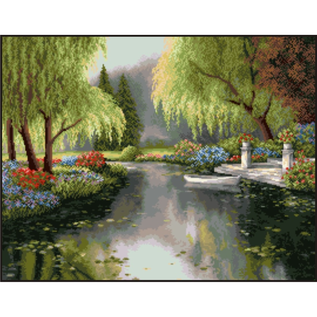 Intoarcerea in paradis - kit goblen cu diagrama color