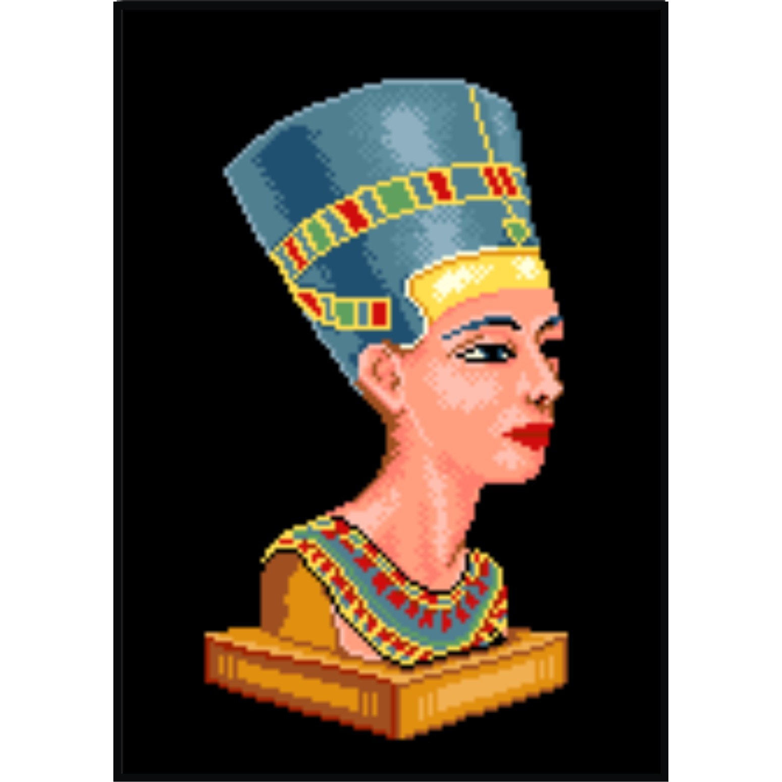 Nefertiti - kit goblen cu diagrama color