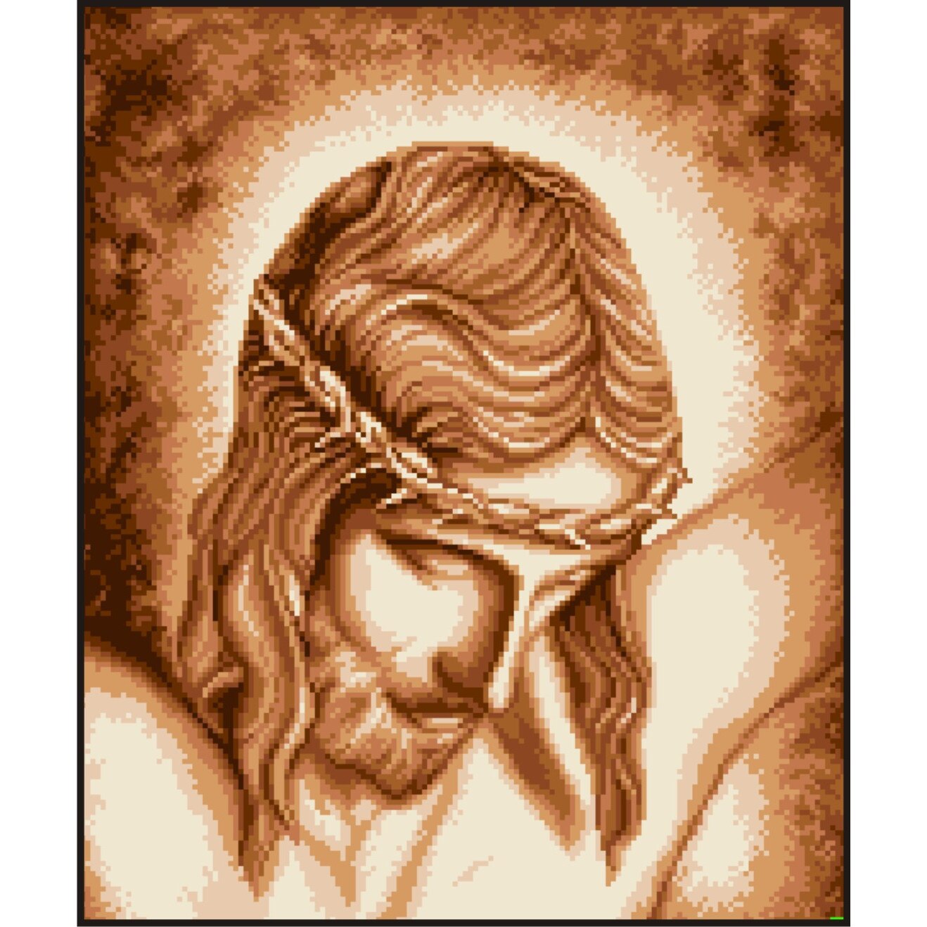 Mantuire - kit goblen cu diagrama alb-negru