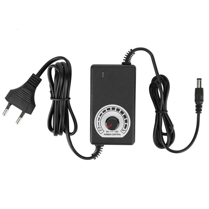 Surse de alimentare cu reglare a tensiunii 3-12V 3A, Bizaical, dimabil, 100-240V, 9x5x3cm