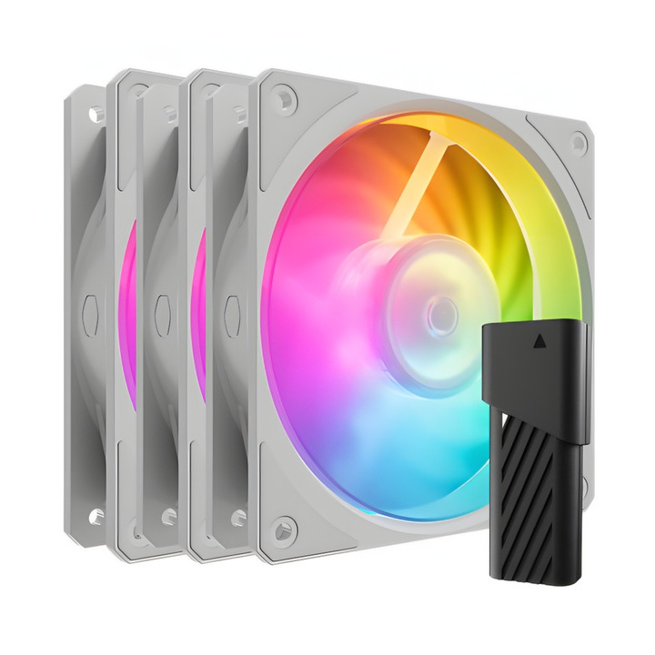 Cooler Master Mobius 120P ARGB 3-pack házventilátor szett, fehér - MFZ-M2DW-243P2-R1