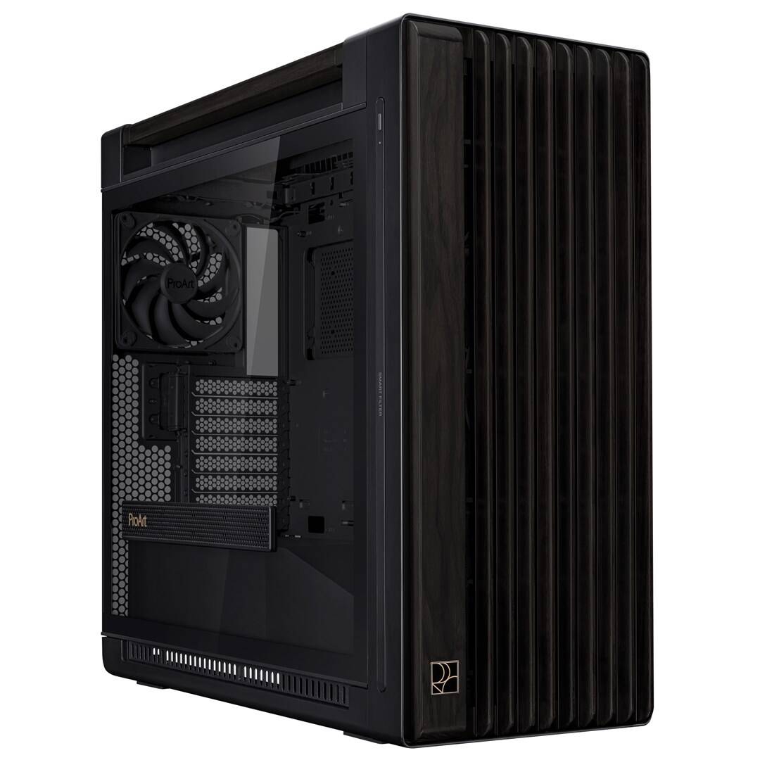 Carcasa ASUS ProArt PA602 Wood Edition Midi Tower Negru - eMAG.ro