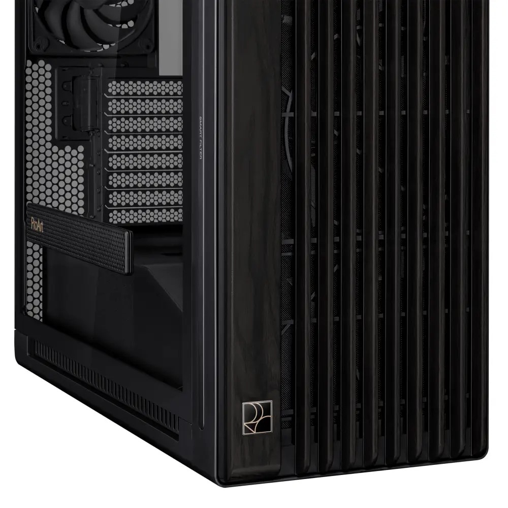 Carcasa ASUS ProArt PA602 Wood Edition Midi Tower Negru - eMAG.ro