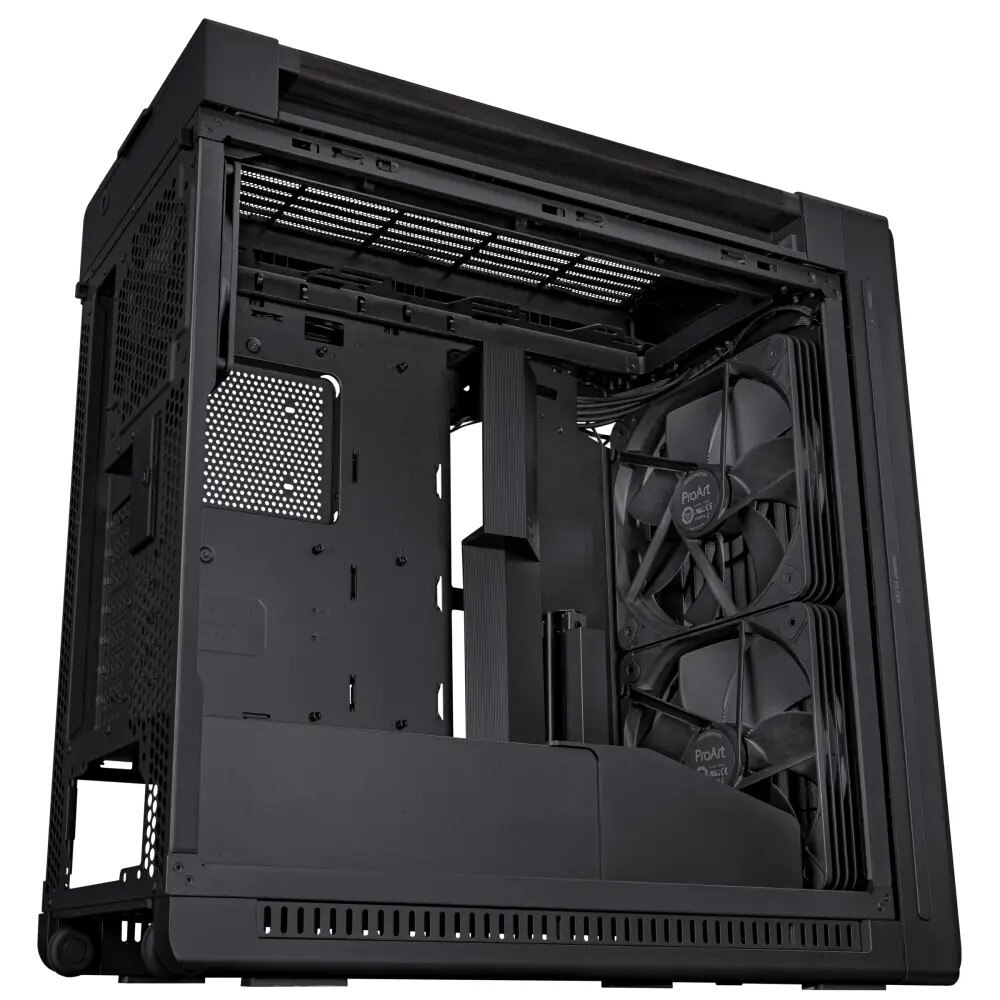 Carcasa ASUS ProArt PA602 Wood Edition Midi Tower Negru - eMAG.ro