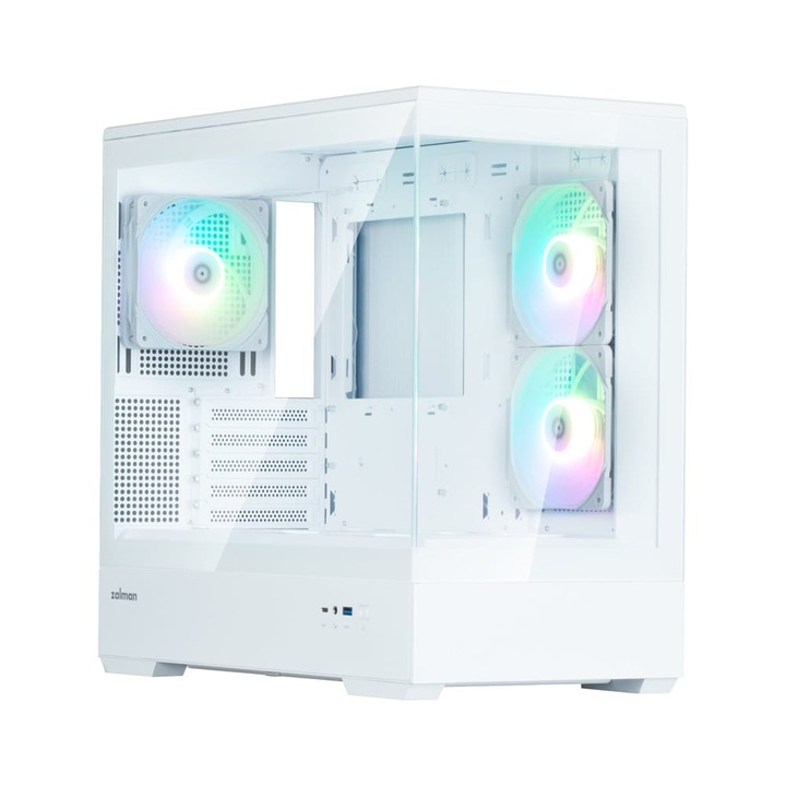 Zalman P30 White V2 microATX minitorony számítógépház, fehér