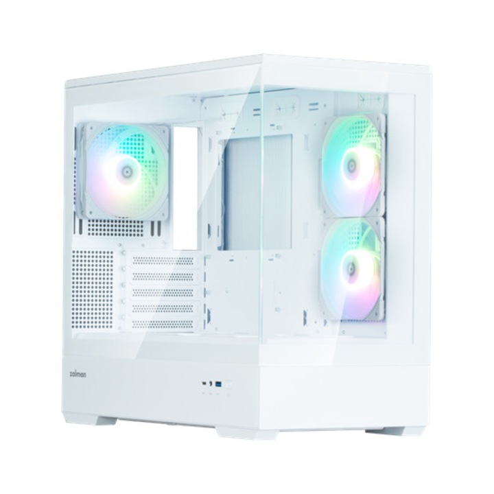 Кутия за компютър Zalman P30 White V2, бял