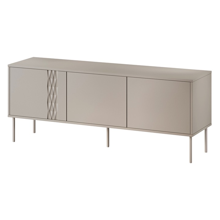 Comoda TV Firtus 150 3D, MIRJAN24, bej, 40x150x55 cm