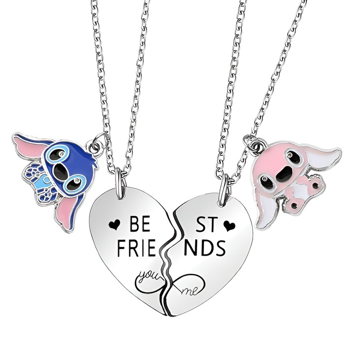 Colier BFF, inscriptii Best Friends You and Me, pentru cadouri intre prieteni, Tyrael-SEA