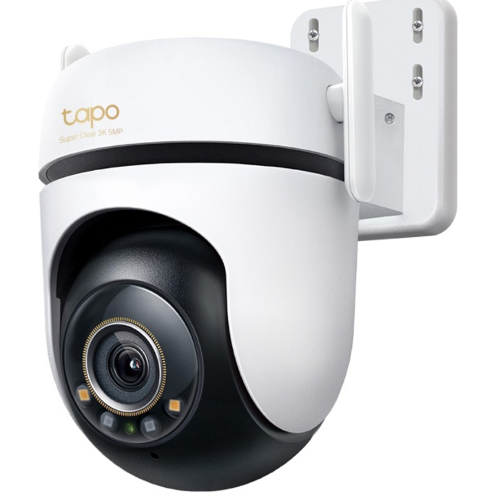 Камера за наблюдение Smart Wireless TP-Link Tapo C530WS Outdoor Pan/Tilt 360 grade, 5MP, 3K, 2880×1620, Starlight Color Night Vision, IP66, Two-Way Audio, Откриване на хора, домашни любимци и автомобили, Звукова аларма