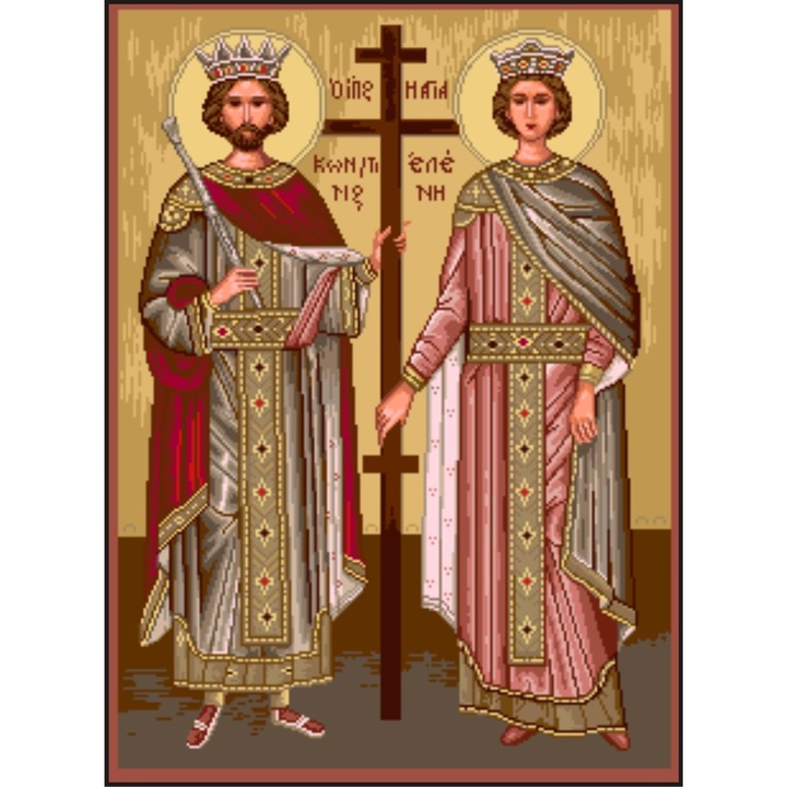 Sfintii Imparati - kit goblen cu diagrama color