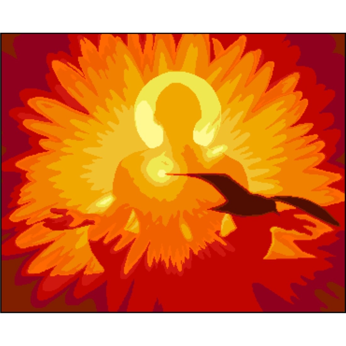 Fii un miracol - kit goblen cu panza imprimata