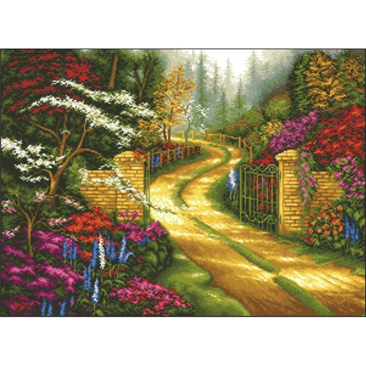 Poarta spre primavara - kit goblen cu diagrama color