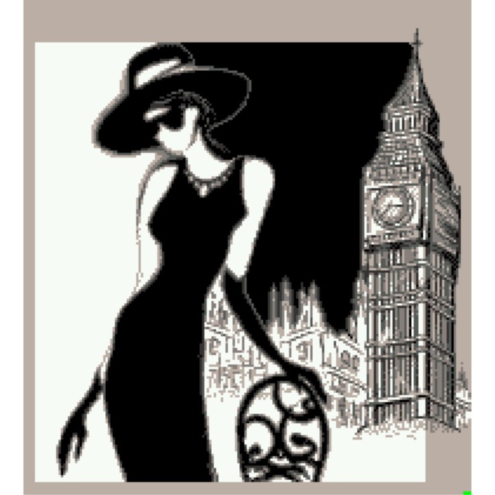 Farmec londonez - kit goblen cu diagrama color