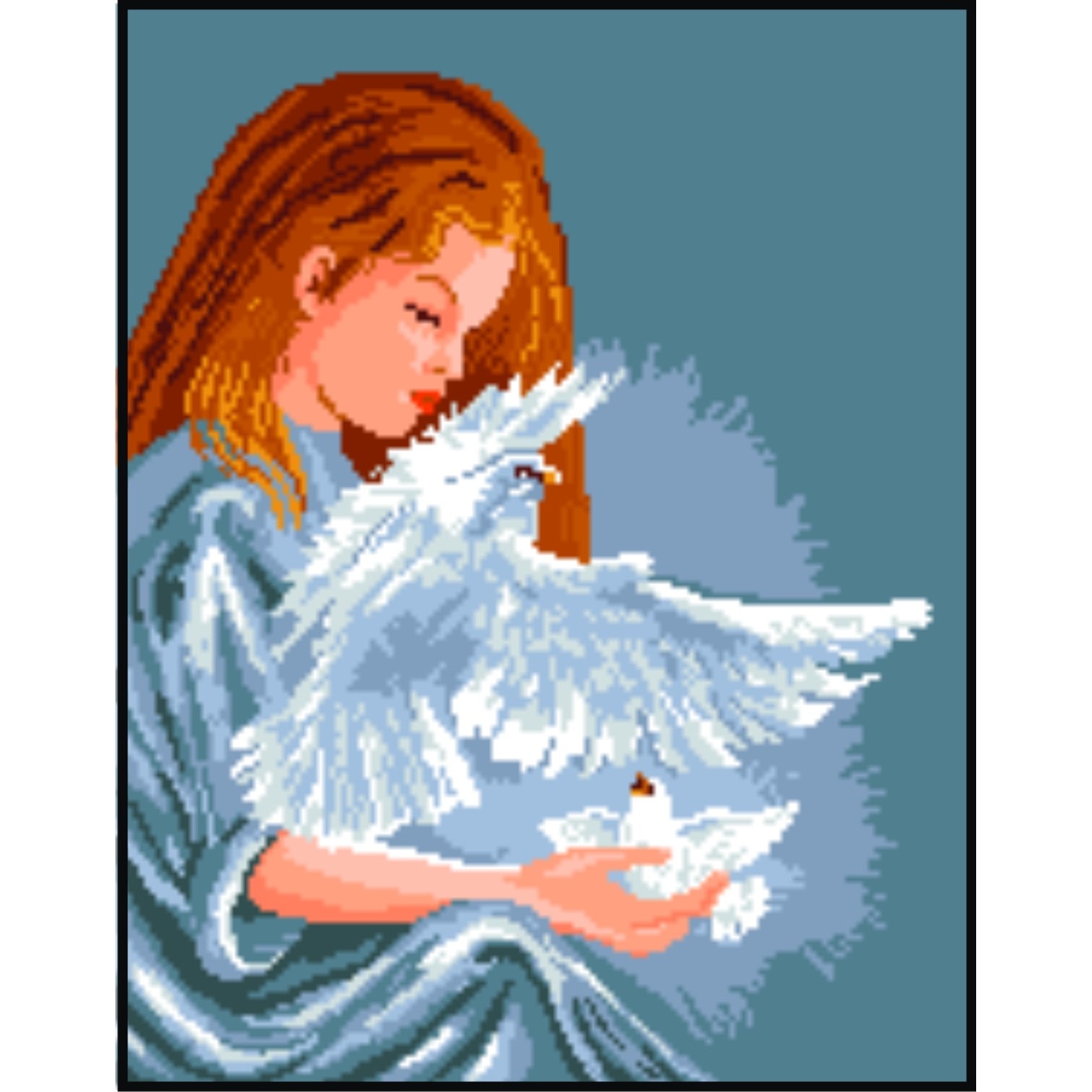 Mesajul - kit goblen cu diagrama color