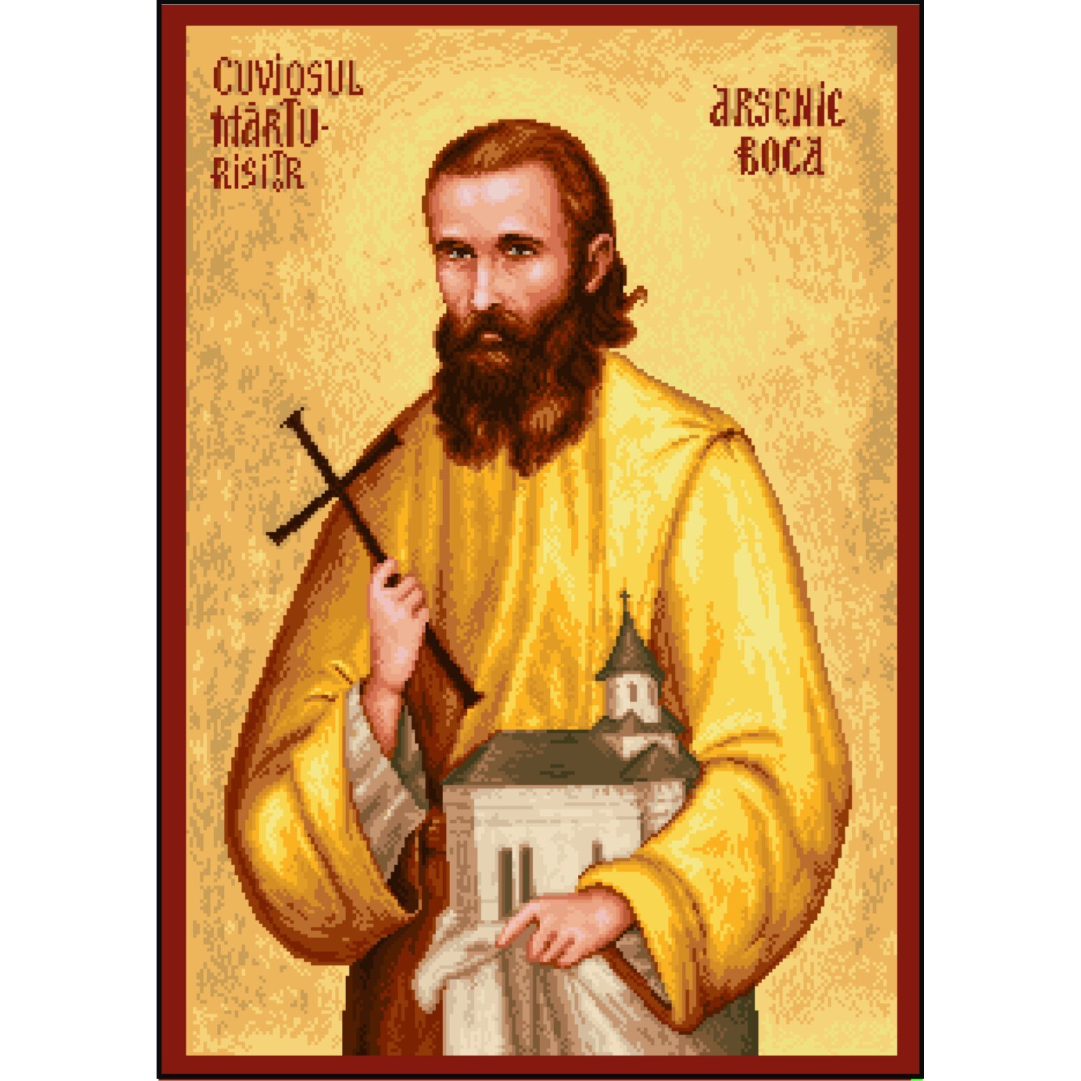 Marturisitorul de la Prislop - kit goblen cu diagrama color