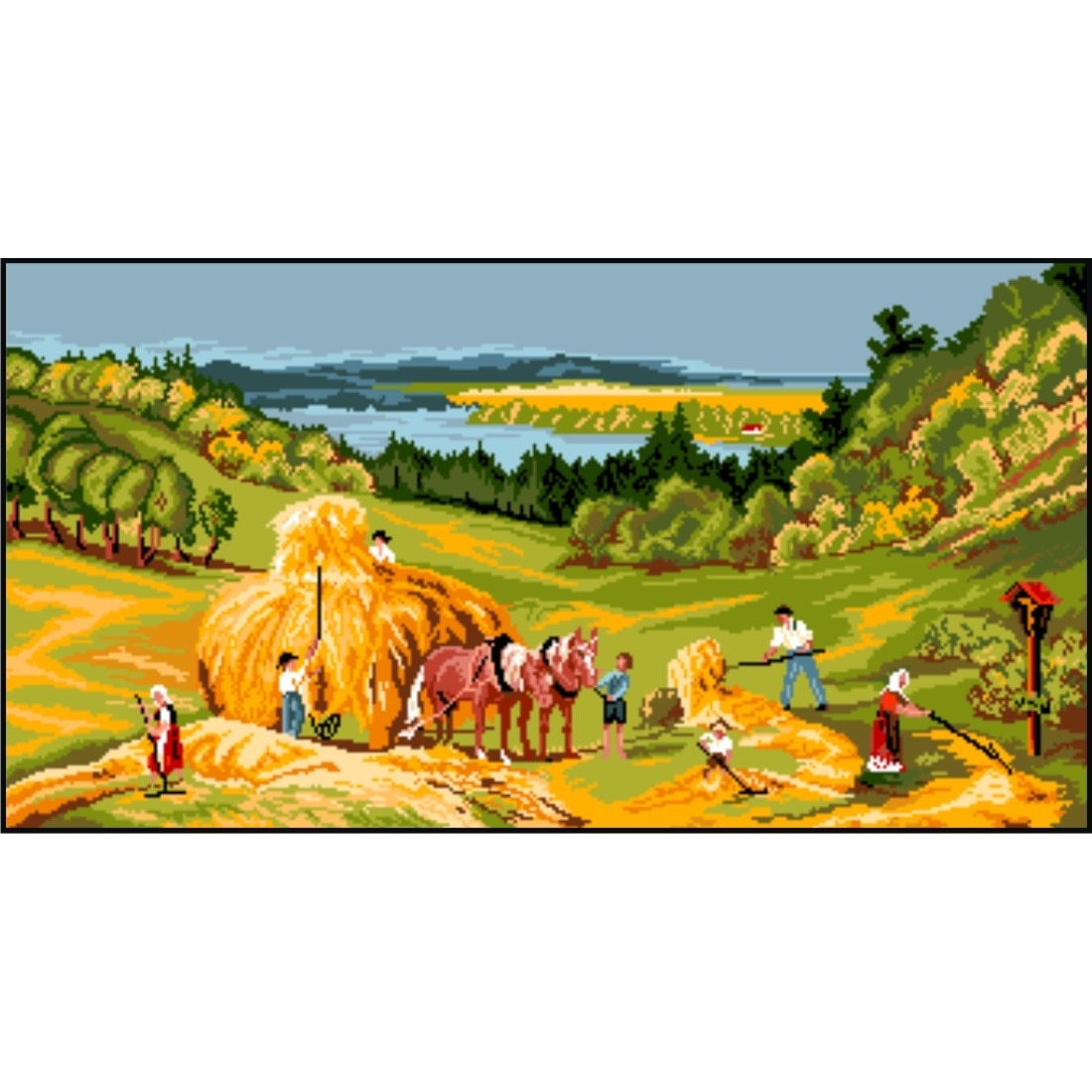 Vara - kit goblen cu diagrama color