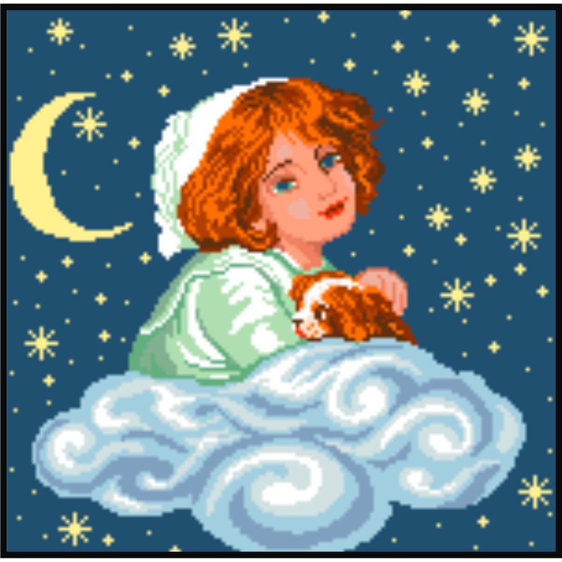 Somn usor - kit goblen cu diagrama color