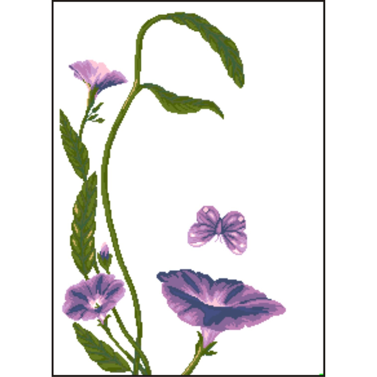 Gloria diminetii - kit goblen cu diagrama color