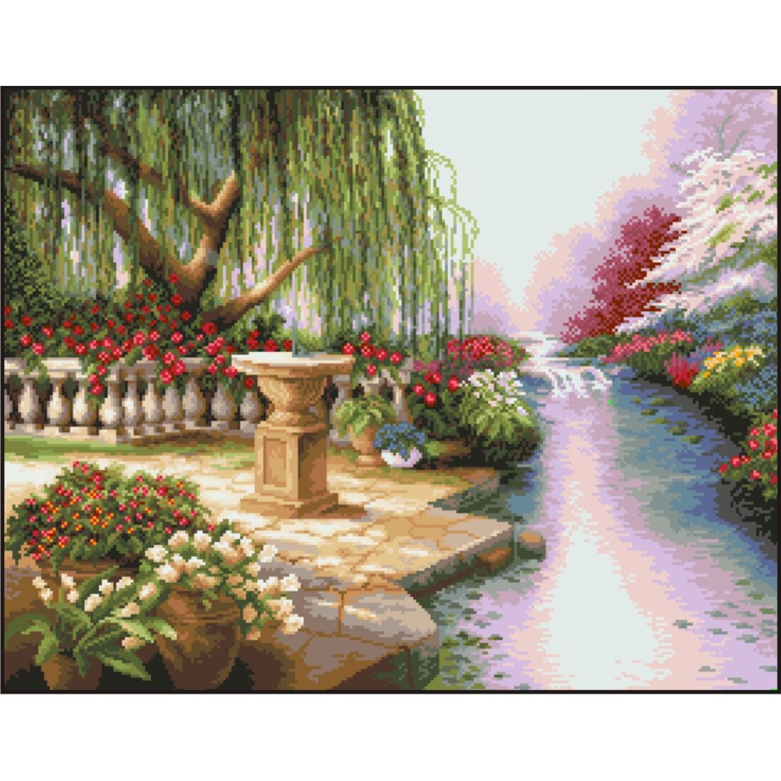 Visul salciei- kit goblen cu diagrama color