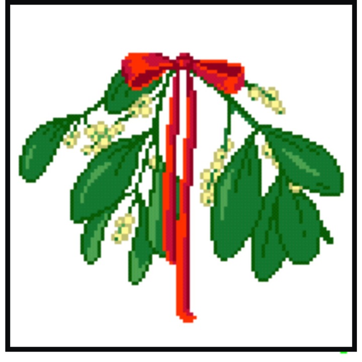 Vasc de Craciun - kit goblen cu diagrama alb-negru