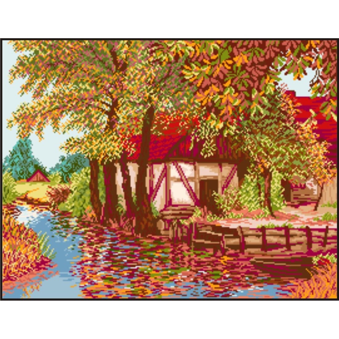 Zi de vara - kit goblen cu diagrama color