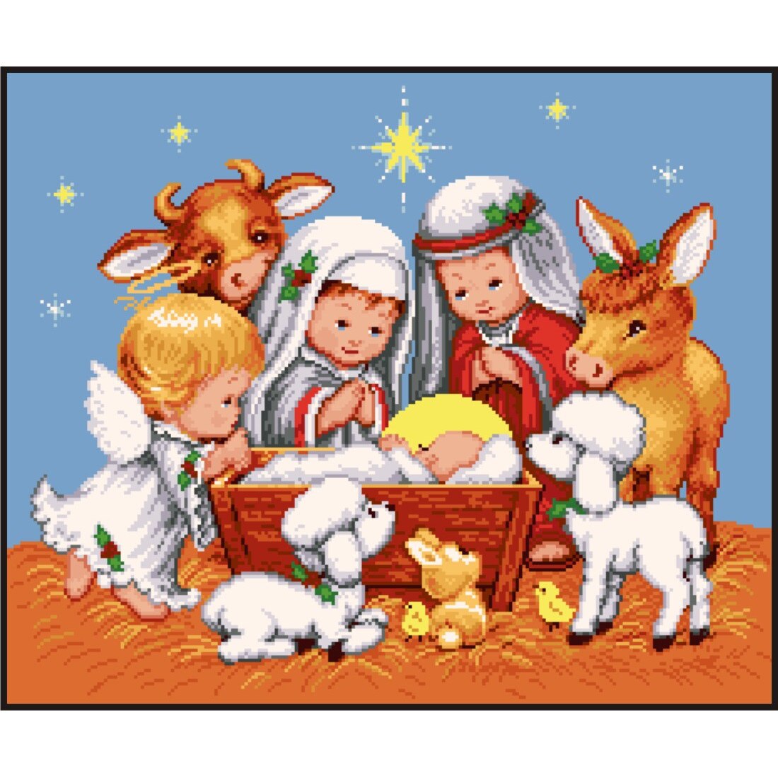 Magia Craciunului - kit goblen cu diagrama color