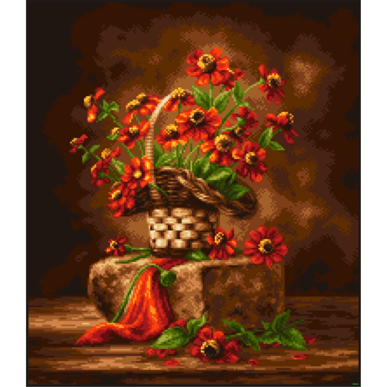 Zvelte carciumarese - kit goblen cu diagrama color