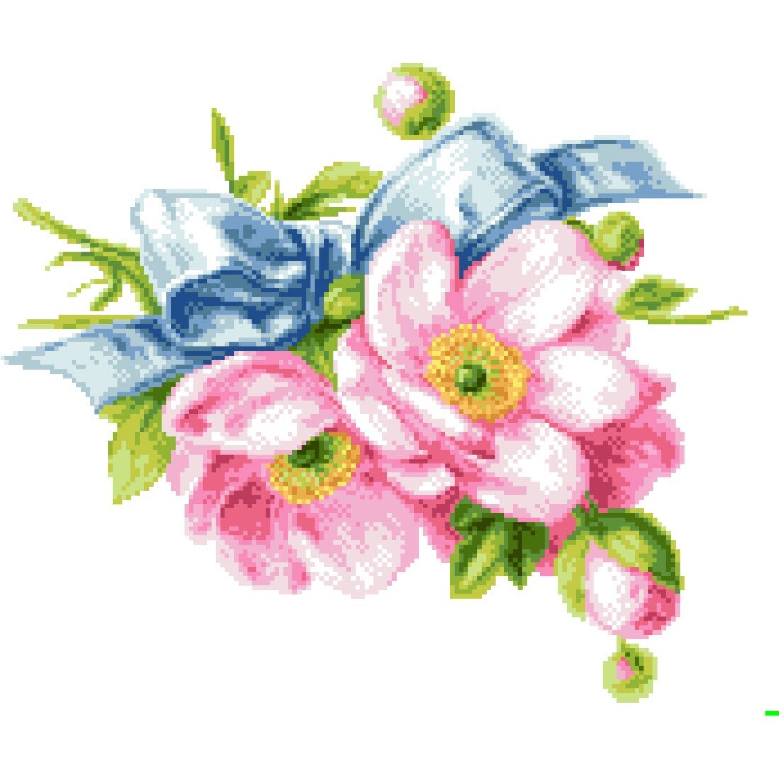 Parfum de primavara - kit goblen cu diagrama color