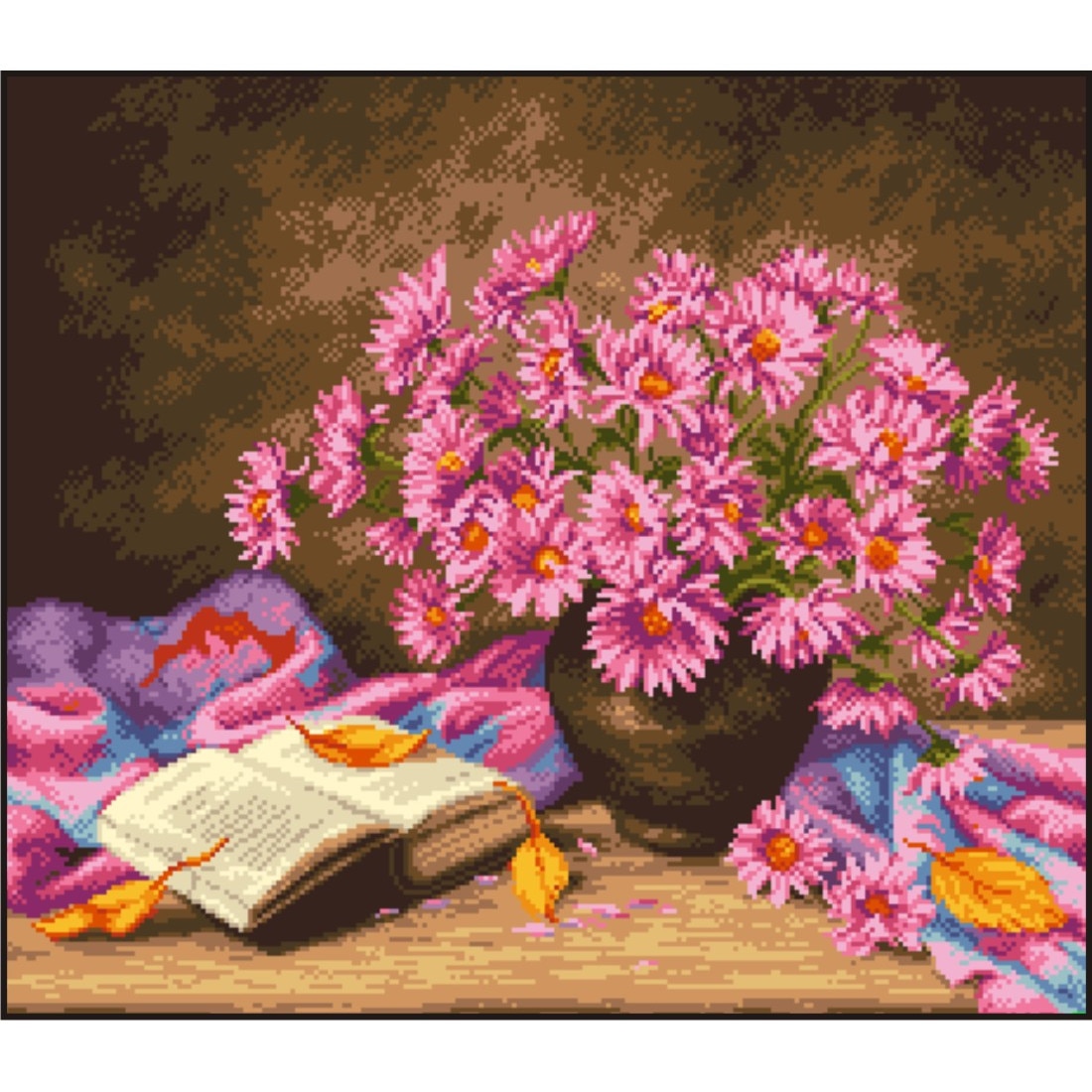 Ganduri de toamna - kit goblen cu diagrama color