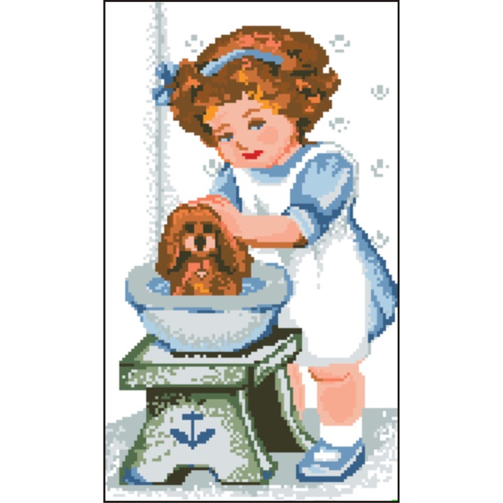 Prima baita - kit goblen cu diagrama color